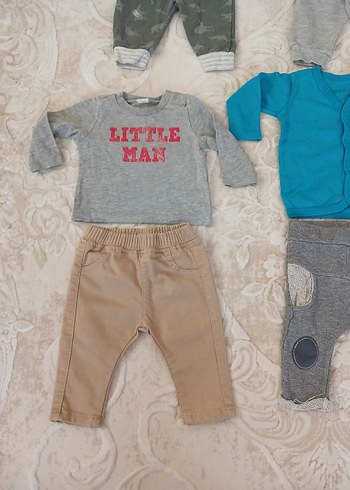 Renkli Baskılı Pamuklu Bebek Takımı - Görsel 10