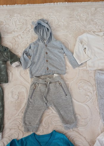 Renkli Baskılı Pamuklu Bebek Takımı - Görsel 6