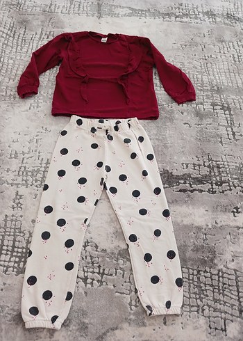 Uzun Kollu Örgü Bebek Kız Takımı - Görsel 9