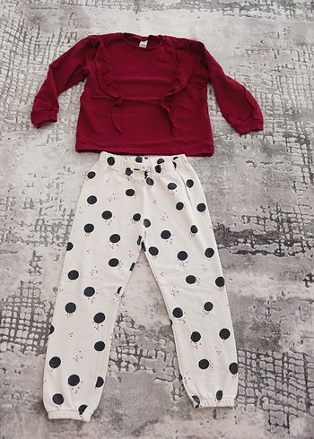 Uzun Kollu Örgü Bebek Kız Takımı - Görsel 10