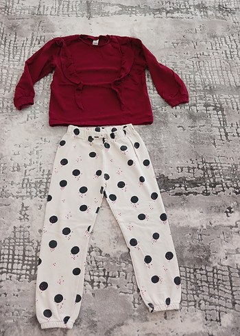 Uzun Kollu Örgü Bebek Kız Takımı - Görsel 7