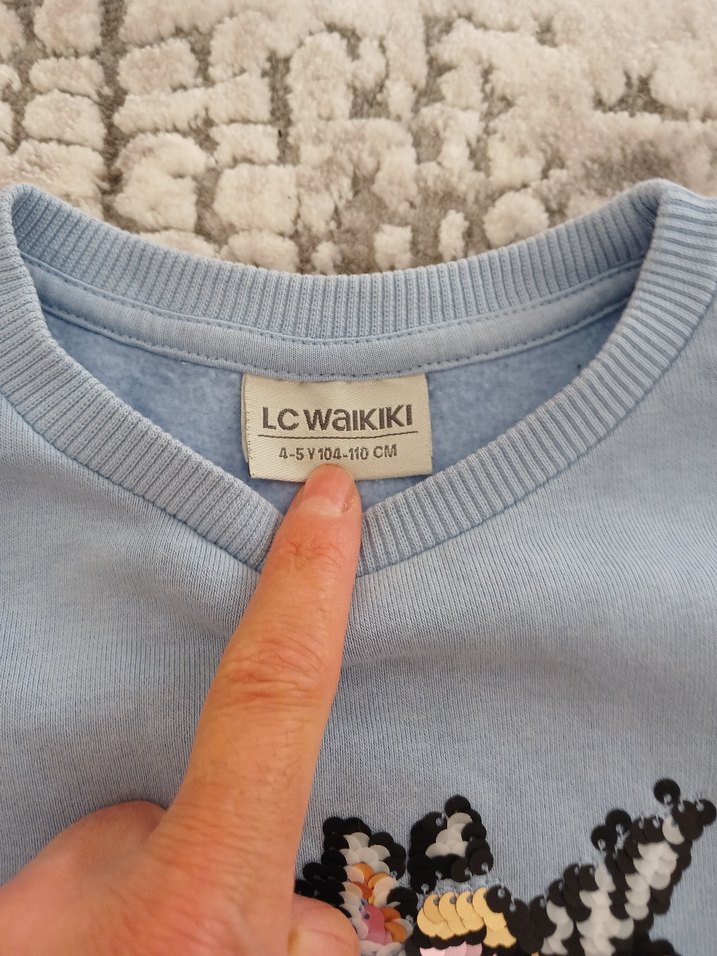 Uzun Kollu Örgü Bebek Kız Takımı - Görsel 4