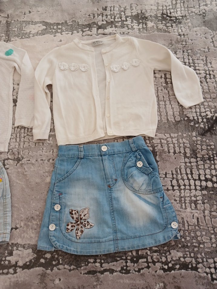 Nakışlı Çok Renkli Kız Çocuk Triko Kazak - Görsel 5