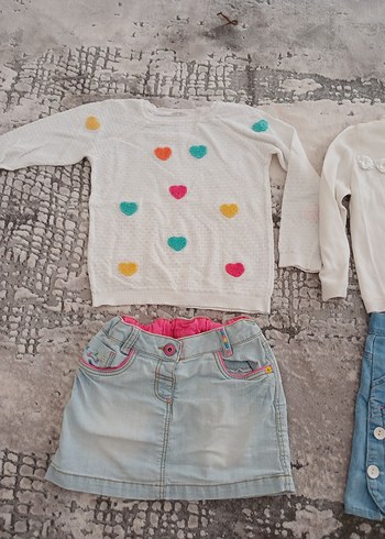 Renkli Nakışlı Kız Triko Kazak - Görsel 2