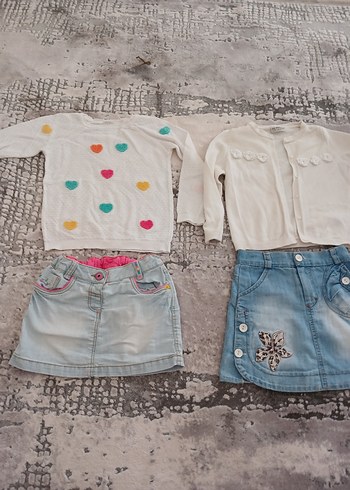 Renkli Nakışlı Kız Triko Kazak - Görsel 3