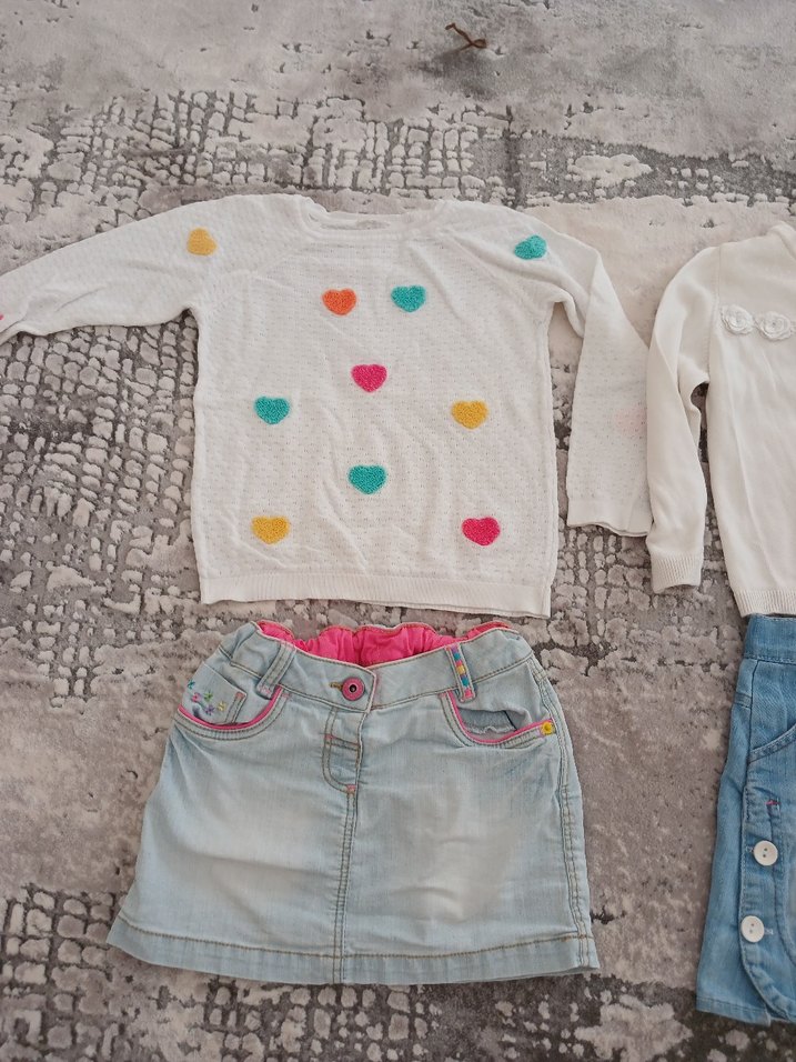 Renkli Nakışlı Kız Triko Kazak - Görsel 2