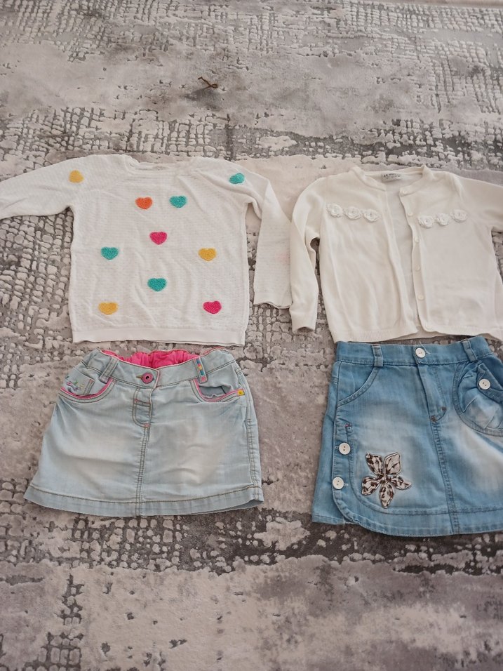 Renkli Nakışlı Kız Triko Kazak - Görsel 3