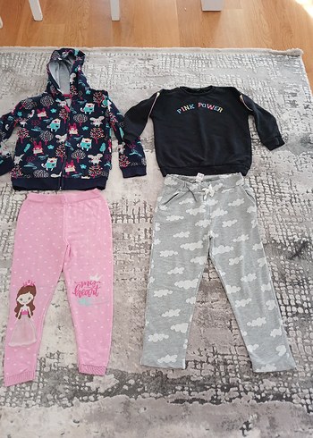 Kız Çocuk Gri Uzun Kollu Sweatshirt - Görsel 5