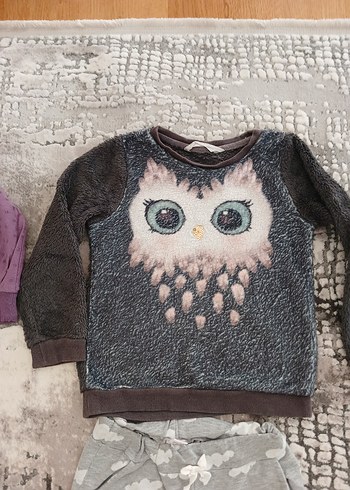 Kız Çocuk Gri Uzun Kollu Sweatshirt - Görsel 14