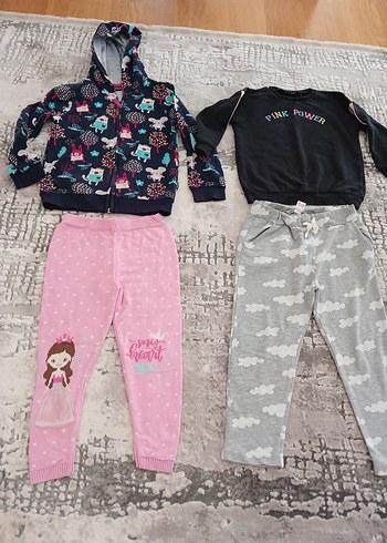 Kız Çocuk Gri Uzun Kollu Sweatshirt - Görsel 4