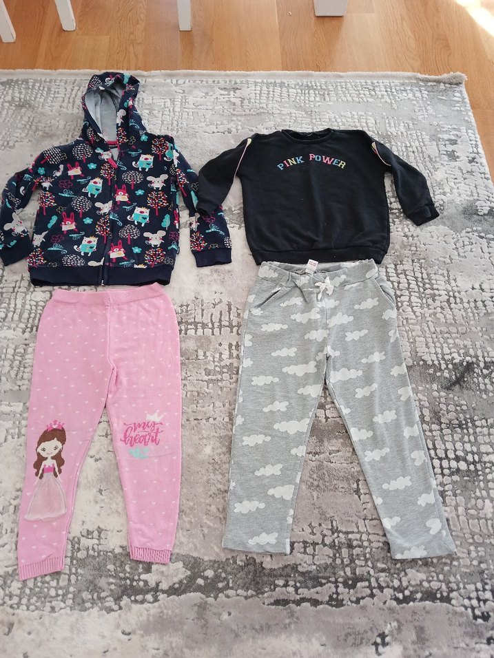 Kız Çocuk Gri Uzun Kollu Sweatshirt - Görsel 5