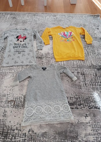 Kız Çocuk Sarı Uzun Kollu Sweatshirt - Görsel 4