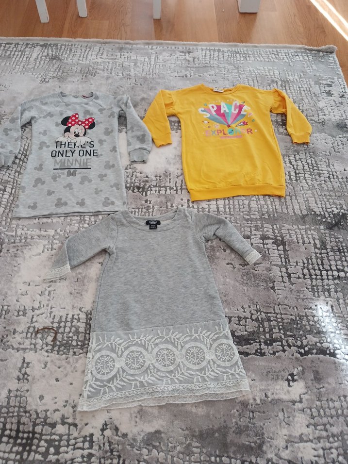 Kız Çocuk Sarı Uzun Kollu Sweatshirt - Görsel 4