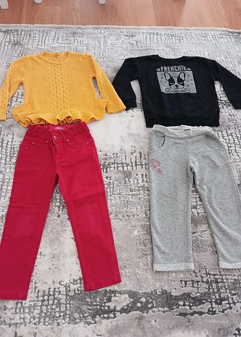 Kız Çocuk Sarı Triko Kazak - Görsel 6