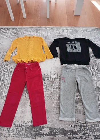 Kız Çocuk Sarı Triko Kazak - Görsel 2