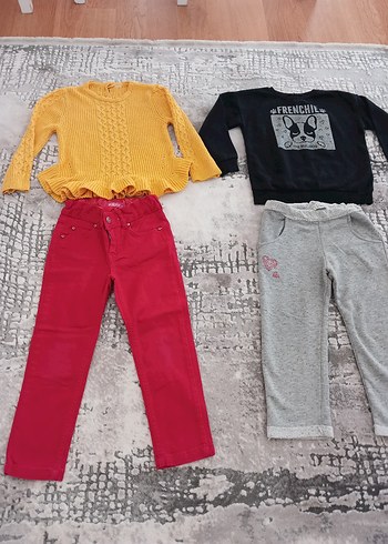 Kız Çocuk Sarı Triko Kazak - Görsel 4