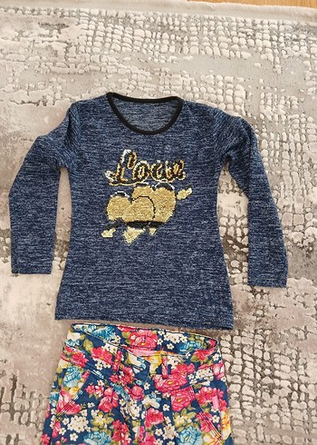 Kız Çocuk Sarı Triko Kazak - Görsel 9