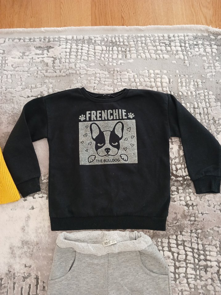 Kız Çocuk Sarı Triko Kazak - Görsel 5