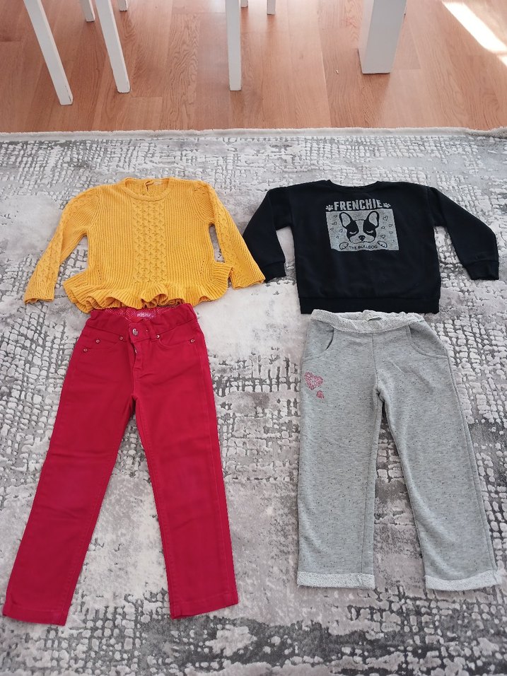 Kız Çocuk Sarı Triko Kazak - Görsel 3