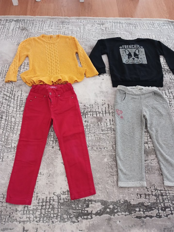 Kız Çocuk Sarı Triko Kazak - Görsel 4