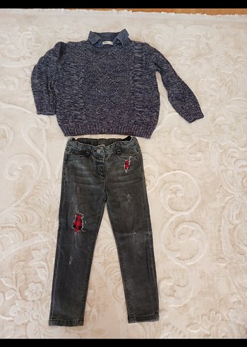 Gri Erkek Çocuk Örgü Kazak - Görsel 7