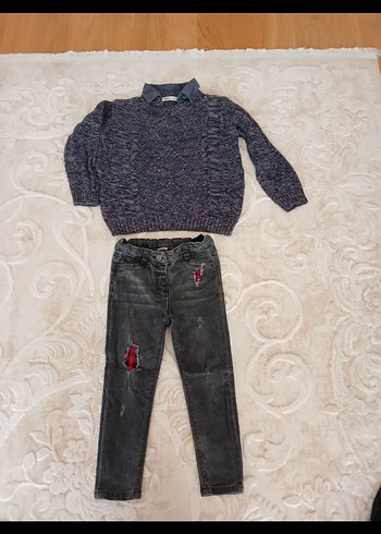 Gri Erkek Çocuk Örgü Kazak - Görsel 5