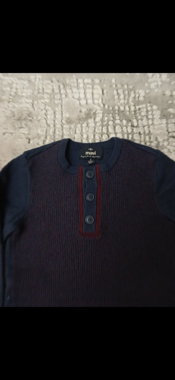 Bordo Triko Erkek Çocuk Kazak - Görsel 2