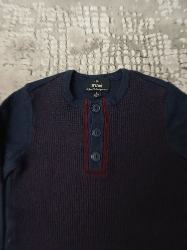 Bordo Triko Erkek Çocuk Kazak - Görsel 4