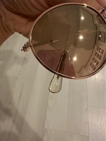  Beden pembe Renk H&M aynalı pembe güneş gözlüğü