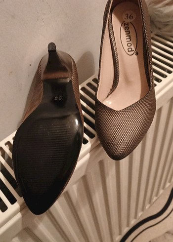 Kahverengi Desenli Stiletto - Görsel 3