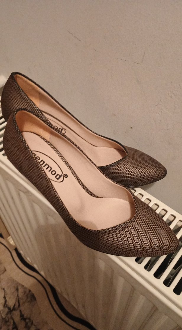 Kahverengi Desenli Stiletto - Görsel 4