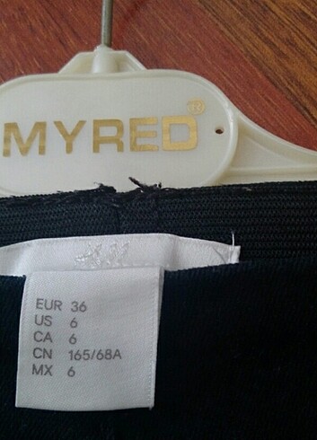 36 Beden siyah Renk H&M incili pantolon