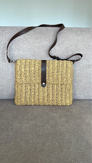 Rafya clutch çanta