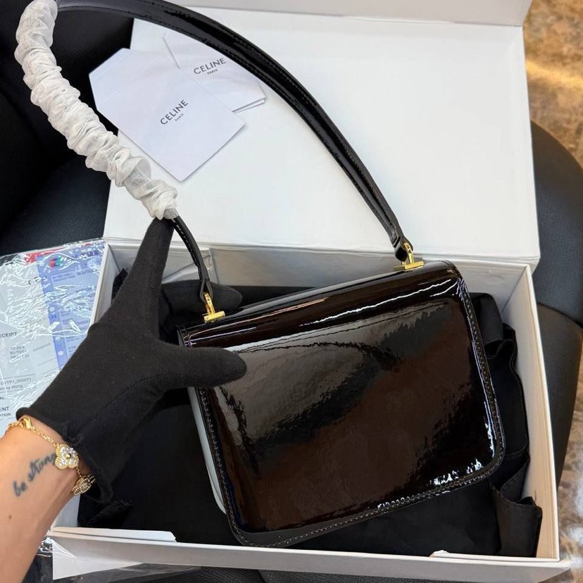 Kadın Siyah Deri Çapraz Askılı Çanta - Görsel 4