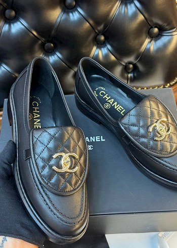 Siyah Deri Tokalı Kadın Loafer - Görsel 2