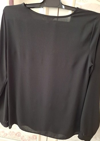 Düğmeli Siyah Kadın Bluz. KOTON MARKA - Görsel 8