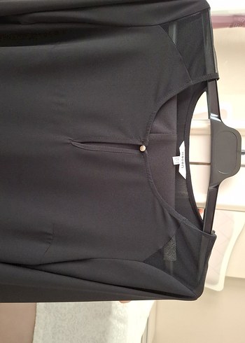 Düğmeli Siyah Kadın Bluz. KOTON MARKA - Görsel 2