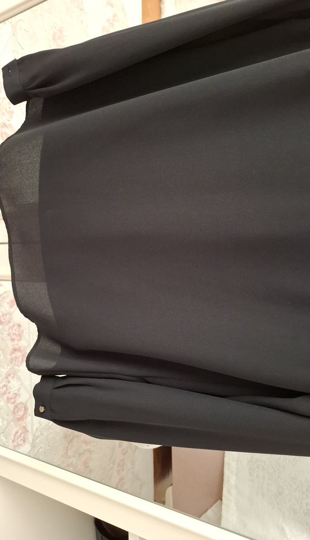 Düğmeli Siyah Kadın Bluz. KOTON MARKA - Görsel 5