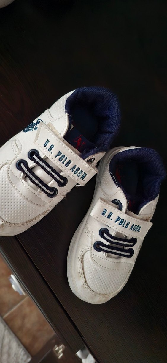 Beyaz Erkek Çocuk Spor Ayakkabı Velcro - Görsel 5