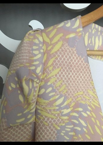 xl Beden ten rengi Renk Bej Pastel Uzun Kadın Kimono