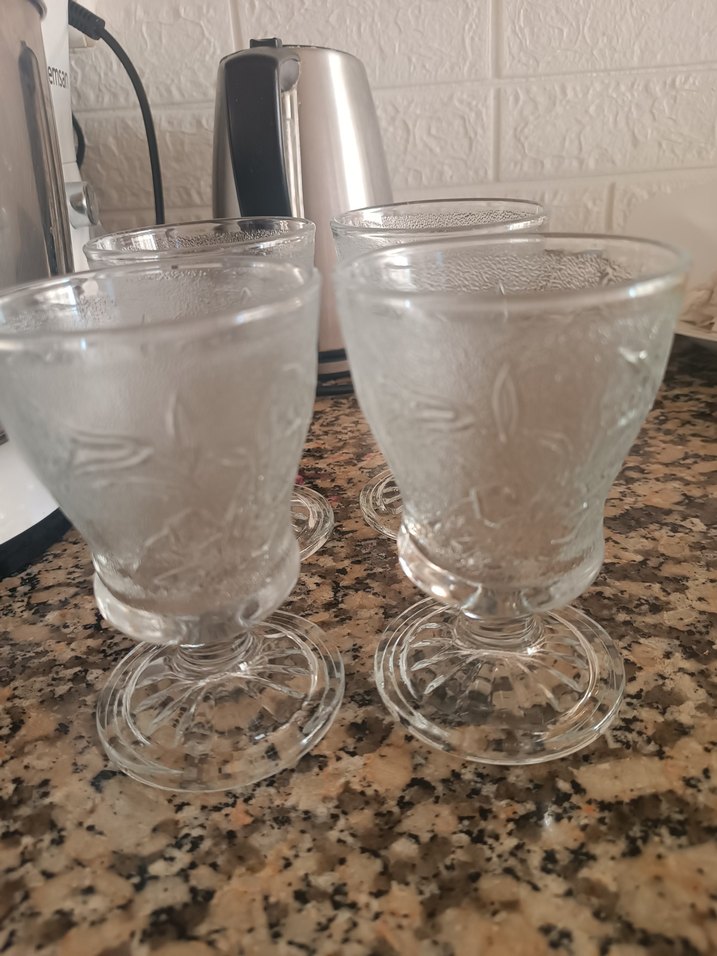 Desenli Cam 4'lü Kahve Bardağı Seti - Görsel 3