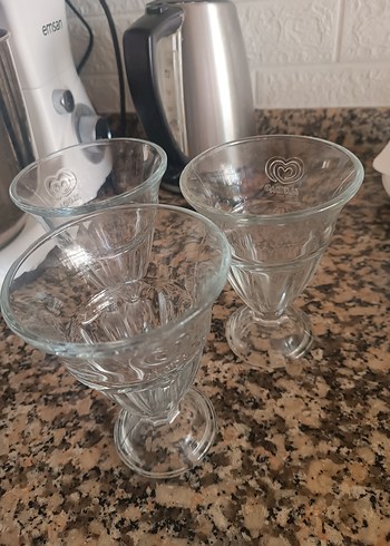 Şeffaf Cam Dondurma Kasesi 3'lü Set - Görsel 4