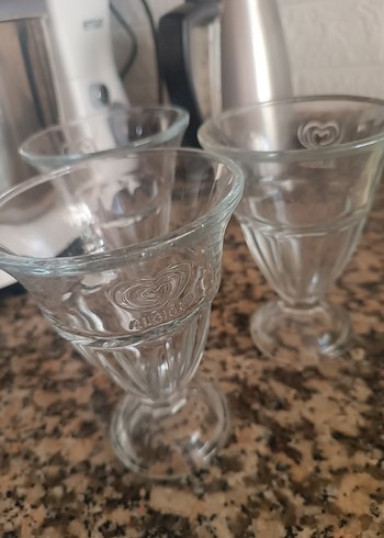 Şeffaf Cam Dondurma Kasesi 3'lü Set - Görsel 2