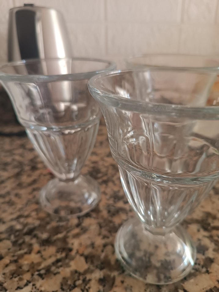 Şeffaf Cam Dondurma Kasesi 3'lü Set - Görsel 3