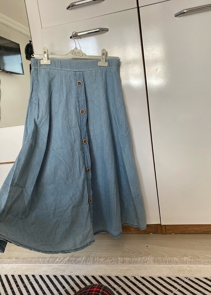 Kot midi etek - Görsel 4