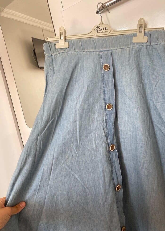 Kot midi etek - Görsel 2