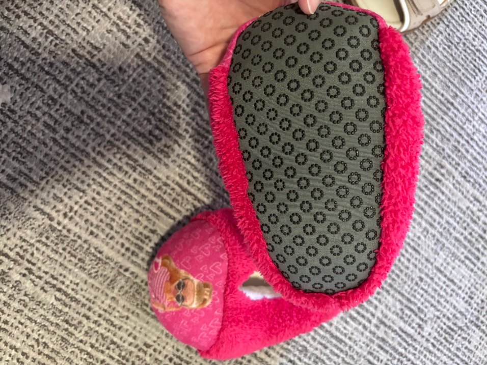 Kız Çocuk Pembe Sıcacık Nakışlı Terlik - Görsel 2