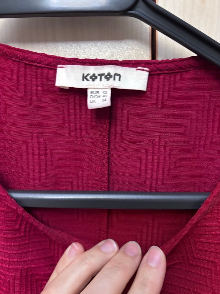 Bordo Piliseli V Yaka Kolsuz Midi Elbise - Görsel 2