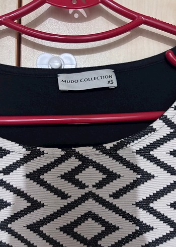 Geometrik Desenli Gri Kadın Triko - Görsel 2