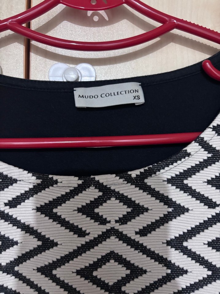 Geometrik Desenli Gri Kadın Triko - Görsel 2